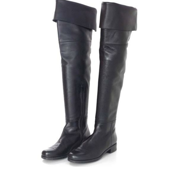 Stuart Weitzman Hilo Boots Black Leather - Picture 2 of 12